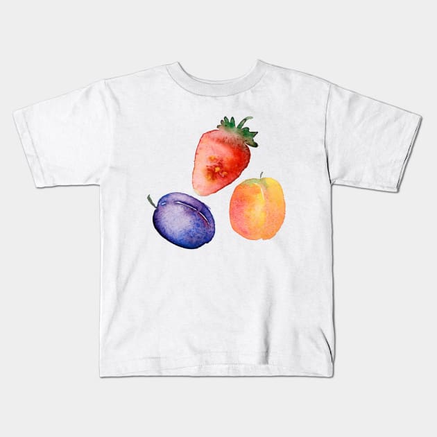 Berries Kids T-Shirt by Olga Berlet